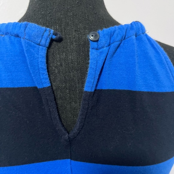 J.‎ Crew Black and Blue Sleeveless /halter Sheath Maxi Dress S - Picture 8 of 8